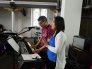 Singing and playing